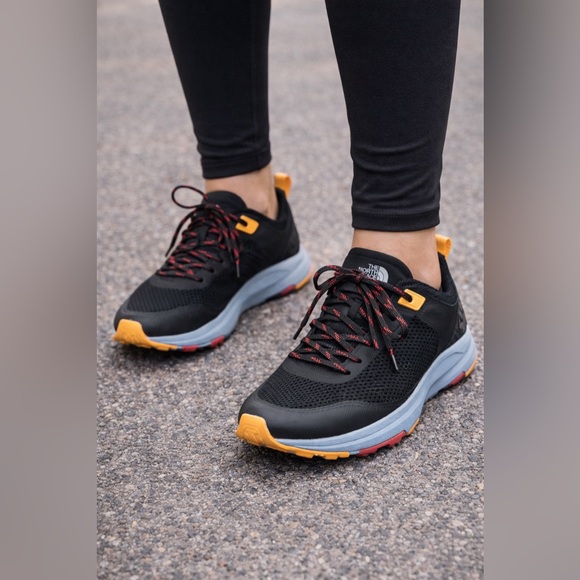 The North Face Shoes - The North Face  Black and Orange Athletic Shoes
